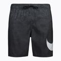Pantaloncini da bagno da uomo Nike Grid Swoosh Breaker 9" Volley nero