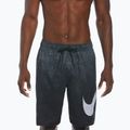 Pantaloncini da bagno da uomo Nike Grid Swoosh Breaker 9" Volley nero 5