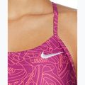 Costume intero donna Nike Hydrastrong Multi Print Cutout fucsia caldo 4