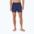 Pantaloncini da bagno Nike Multi Print 5" Volley da uomo, mezzanotte marina