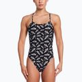 Costume intero da donna Nike Hydrastrong Cutout jet nero