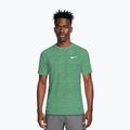 Maglietta da nuoto da uomo Nike Heather Hydroguard malachite
