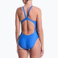 Costume da bagno intero da donna Nike Logo Tape Fastback blue crystal 3