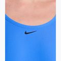 Costume da bagno intero da donna Nike Logo Tape Fastback blue crystal 4
