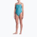Costume da bagno intero da donna Nike Ocean Bound Ripple Texture Square Neck bleached turquoise 2