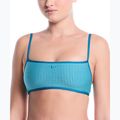 Parte superiore del costume da bagno Nike Ripple Texture Bralette Classic Bikini bleached turquoise