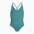 Costume da bagno intero per bambini Nike Ocean Bound Ripple Texture Lace Up blached turquoise