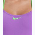 Costume da bagno intero da donna Nike Hydrastrong Logo Graphic T-Back bright violet 4