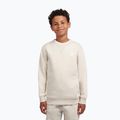 Felpa per bambini New Balance Brush Back Small Logo Crew timberwolf