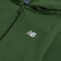 Felpa per bambini New Balance Brush Back Small Logo Full Zip Hoodie dark alpine green 3