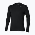 Longsleeve da running uomo Mizuno Tech Thermal Charge Breath Thermo Long Sleeve Tee black