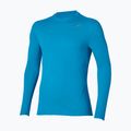 Longsleeve da running uomo Mizuno Tech Thermal Charge Breath Thermo Long Sleeve Tee blue jewel