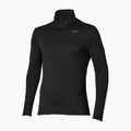 Longsleeve da running uomo Mizuno Tech Thermal Charge Breath Thermo Half Zip Long Sleeve Tee black