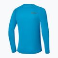 Longsleeve da running uomo Mizuno Active Dryaeroflow blue jewel 2