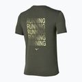 Maglia da corsa da uomo Mizuno Core Run Short Sleeve Tee forest night 2