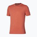 Maglia da corsa da uomo Mizuno Core Impulse Short Sleeve Tee ginger