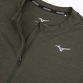 Felpa da corsa uomo Mizuno Core Impulse Half Zip Long Sleeve Tee forest night 3
