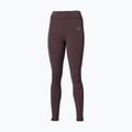 Leggings da corsa da donna Mizuno Active Warmalite Long Tight raisin