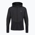 Giacca da corsa da uomo Mizuno Active Warmalite Hybrid Full Zip Hooded Long Sleeve Top black