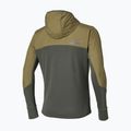 Giacca da corsa da uomo Mizuno Active Warmalite Hybrid Full Zip Hooded Long Sleeve Top forest night 2