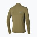 Felpa da corsa uomo Mizuno Active Warmalite Half Zip Long Sleeve Top martini olive 2