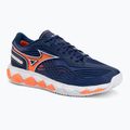 Scarpe da tennis uomo Mizuno Wave Enforce Tour 2 CC beacon blue/white/lava orange