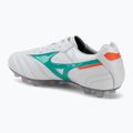 Scarpe da calcio Mizuno Morelia II Japan FG white/arcadia/lava orange 3
