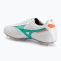 Scarpe da calcio Mizuno Morelia II Elite FG white/arcadia/lava orange 3