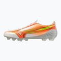 Scarpe da calcio Mizuno Alpha III Pro FG white/lava orange/evening primrose