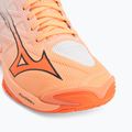 Scarpe da pallavolo Mizuno Wave Lightning Elite Mid Flamingo Coral/Lava Orange/White 7