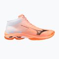 Scarpe da pallavolo Mizuno Wave Lightning Pro Mid flamingo coral/carbon/white