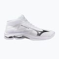 Scarpe da pallavolo Mizuno Wave Lightning Pro Mid white/black/ultimate gray 2
