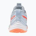 Scarpe da pallavolo donna Mizuno Wave Momentum Elite blue finch/white/lava orange 3