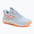 Scarpe da pallavolo donna Mizuno Wave Momentum Elite blue finch/white/lava orange