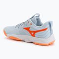 Scarpe da pallavolo donna Mizuno Wave Momentum Elite blue finch/white/lava orange 3
