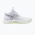 Scarpe da pallavolo donna Mizuno Wave Momentum Elite Mid white/balsam green/ambrosia