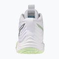 Scarpe da pallavolo donna Mizuno Wave Momentum Elite Mid white/balsam green/ambrosia 3