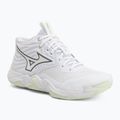 Scarpe da pallavolo donna Mizuno Wave Momentum Elite Mid white/balsam green/ambrosia