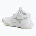 Scarpe da pallavolo donna Mizuno Wave Momentum Elite Mid white/balsam green/ambrosia 3