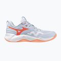 Scarpe da pallavolo donna Mizuno Wave Momentum Pro blue finch/lava orange/flamingo coral