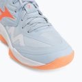 Scarpe da pallavolo donna Mizuno Wave Momentum Pro Mid blue finch/lava orange/flamingo coral 7