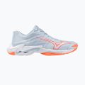 Scarpe da pallavolo donna Mizuno Wave Lightning Elite blue finch/white/lava orange
