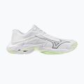Scarpe da pallavolo donna Mizuno Wave Lightning Elite white/balsam green/ambrosia