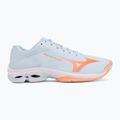 Scarpe da pallavolo donna Mizuno Wave Lightning Pro blue finch/lava orange/flamingo coral 2