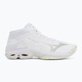 Scarpe da pallavolo donna Mizuno Wave Lightning Pro Mid white/aqua gray/ambrosia 2