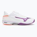 Scarpe da tennis donna Mizuno Wave Exceed Court AC white/dahlia/lava orange 2