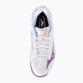 Scarpe da tennis donna Mizuno Wave Exceed Court AC white/dahlia/lava orange 5