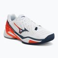 Scarpe da tennis uomo Mizuno Neo Ace AC white/insignia blue/orange