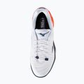 Scarpe da tennis uomo Mizuno Neo Ace CC white/insignia blue/orange 5