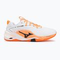 Scarpe da pallamano Mizuno Wave Stealth Neo 2.1 white/black/flamingo coral 2